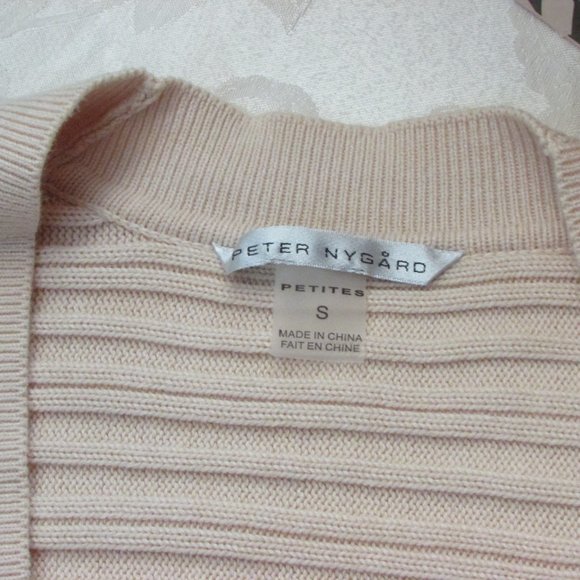 Peter Nygard Petites Cropped Knit Cardigan Sweater Shrug - Picture 6 of 12